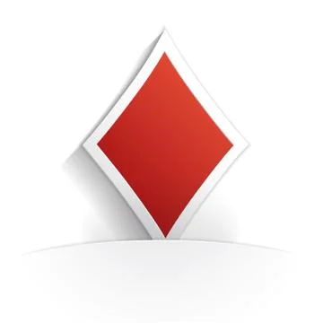 Diamond icon paper Stock Illustration