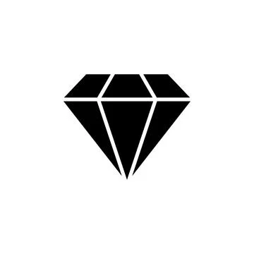 Diamond icon vector. diamond gems vector icon. Stock Illustration