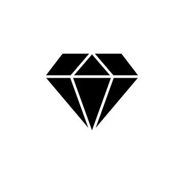 Diamond icon vector. diamond gems vector icon. Stock Illustration