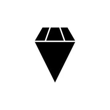 Diamond icon vector. diamond gems vector icon. Stock Illustration