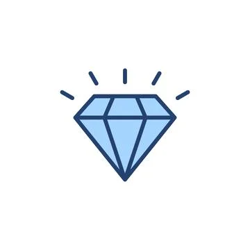 Diamond icon vector. diamond gems sign and symbol Stock Illustration