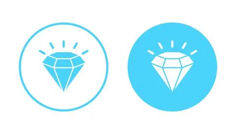 Diamond icon vector. diamond gems sign and symbol Stock Illustration