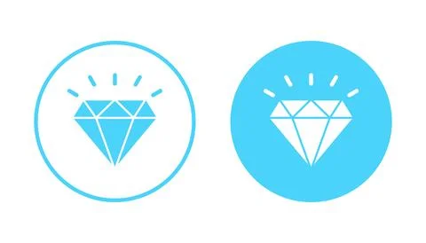 Diamond icon vector. diamond gems sign and symbol Stock Illustration