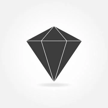 Diamond icon. Vector. Stock Illustration