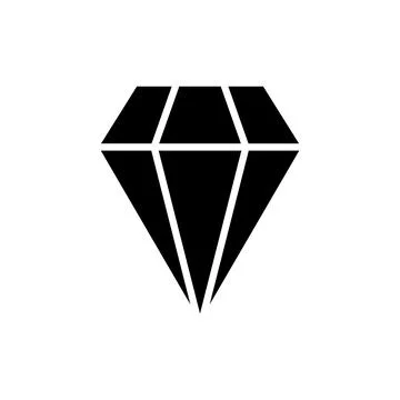 Diamond icon vector illustration. diamond gems sign and symbol Stock Illustration