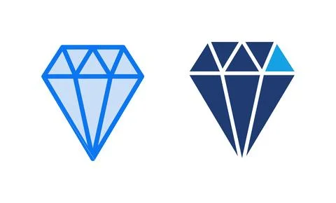 Diamond icon vector illustration. diamond gems sign and symbol Stock Illustration