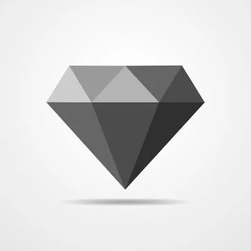 Diamond icon - vector illustration. Stock Illustration