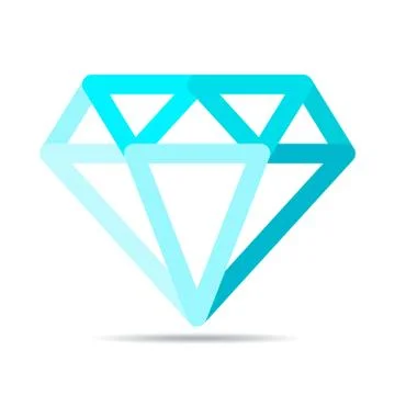 Diamond icon. Vector illustration. Stock Illustration