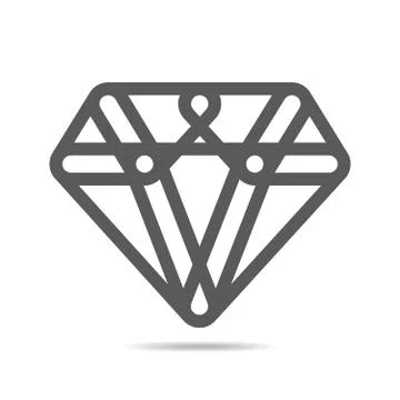 Diamond icon. Vector illustration. Stock Illustration