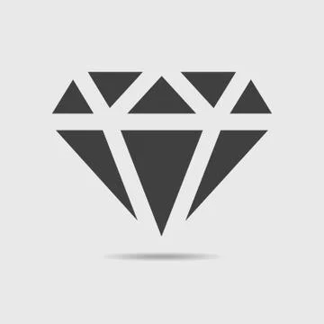 Diamond icon. Vector illustration. Stock Illustration