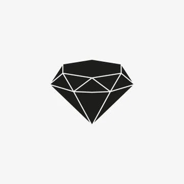 Diamond Icon Vector. Simple flat symbol. Vector. Stock Illustration