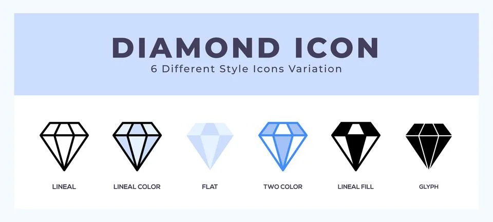 Diamond icon vector for web. and mobile app Stock Illustration