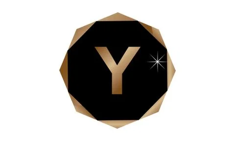 Diamond Initial Y Stock-Illustration