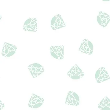 Diamond jewellery stone won in smartphone application game vector glyph seaml Stock Illustration