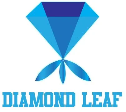 Diamond Leaf Logo Vector File Illustrazione stock