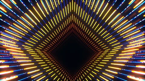 Diamond Light Tunnel Loop Stock Footage 244808663