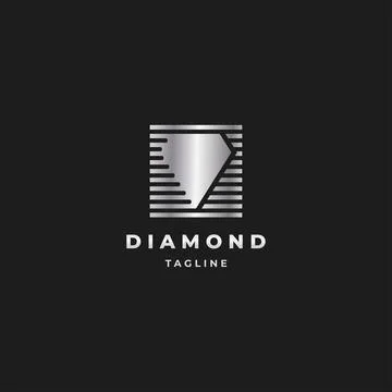 Diamond logo design  Stock Illustration