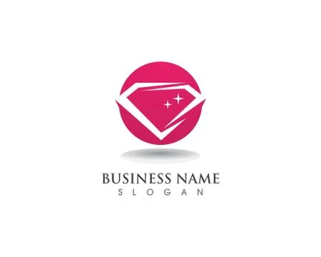 Diamond logo symbol vector template icon Stock Illustration