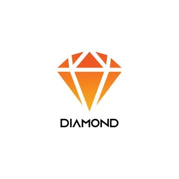 Diamond logo vector template and icon design Illustrazione stock