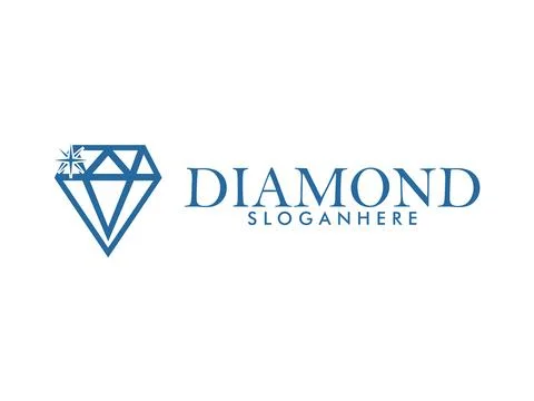 Diamond logo vector template Stock Illustration