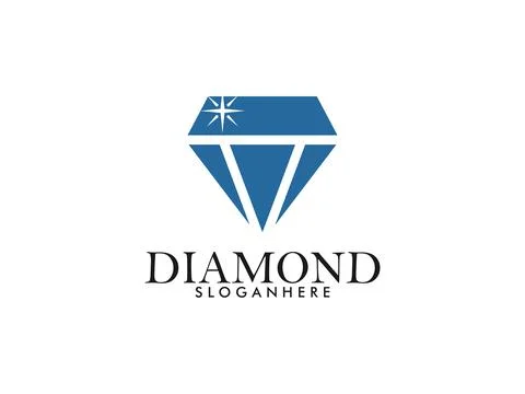Diamond logo vector template Stock Illustration