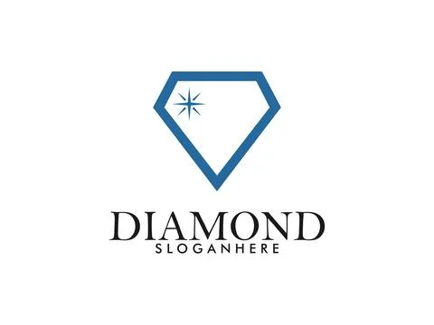 Diamond logo vector template Stock Illustration