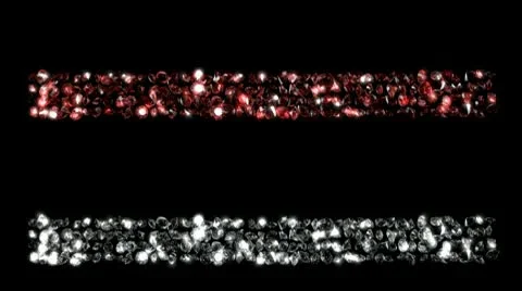 Diamond Lower Third - Blue/Silver, Gold, Red and Green (HD) Video stock 10586264