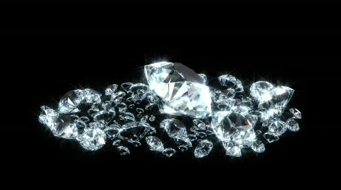 Diamond mass loop HD mask Stock Footage