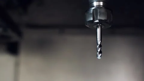 Diamond milling cutter on cnc machine. Stock Footage 97381093