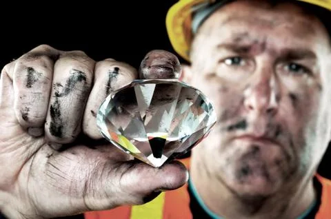 Diamond miner Stock Photos