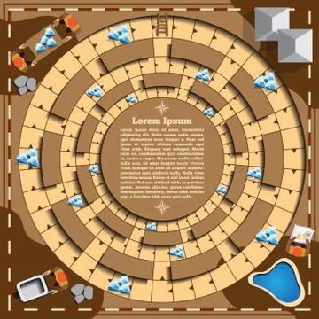 Diamond mining in the mine. Stock Illustration