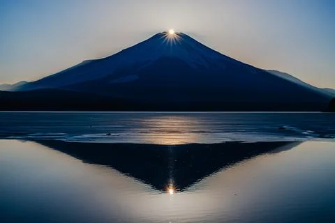 Diamond Mt. Fuji Stock Photos