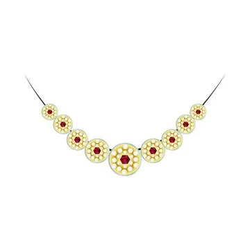 Diamond necklace Stock Illustration