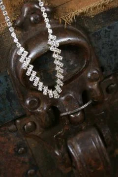 Diamond Necklace Stock Photos