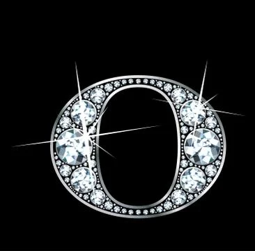 Diamond "O" Raster Stock Illustration
