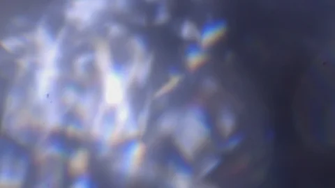 Diamond/ Opal light moving creating rainbow colors  2 Stock Footage 124993639