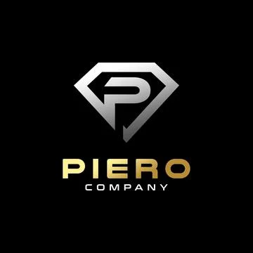 Diamond P Logo Stock Illustration