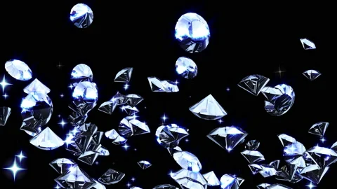 Diamond particle loop background animation Stock Footage 162111292