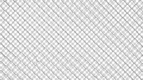 Diamond Pattern Chain Link Fence Wire Mesh Texture on Transparent Stock Photos