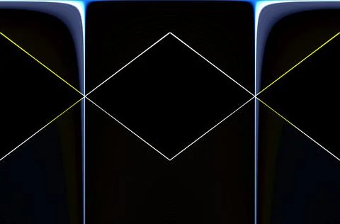 Diamond pattern lines on black Illustrazione stock