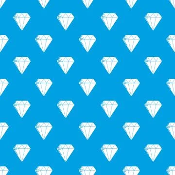 Diamond pattern seamless blue Illustrazione stock
