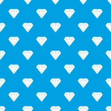 Diamond pattern seamless blue Stock Illustration
