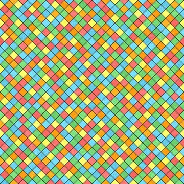 Diamond pattern. Seamless vector background Stock Illustration