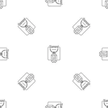 Diamond pattern seamless vector Illustrazione stock