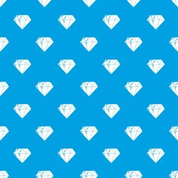 Diamond pattern vector seamless blue Stock Illustration