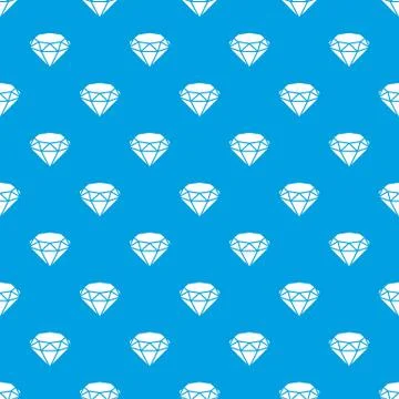 Diamond pattern vector seamless blue Illustrazione stock