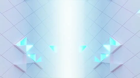 Diamond pattern on white background,science and technology concept,green ne.. Stock Illustration