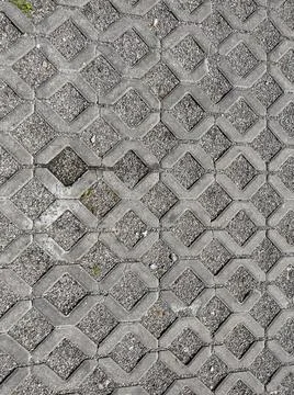Diamond-patterned self-locking courtyard floors 스톡 사진