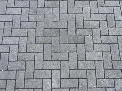 Diamond-patterned self-locking courtyard floors 스톡 사진