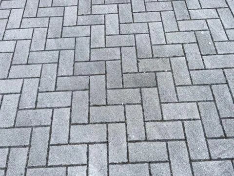 Diamond-patterned self-locking courtyard floors 스톡 사진